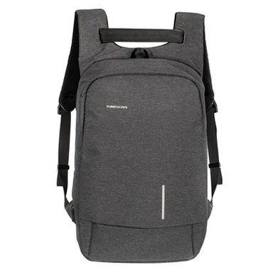 Melna mugursoma ar divu toņu audumu